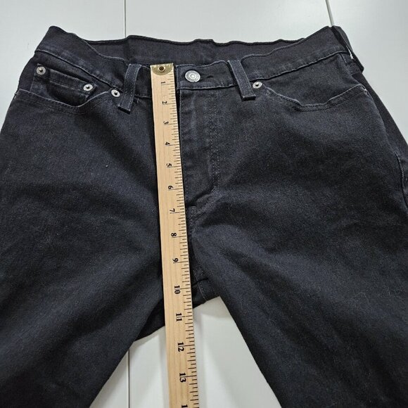 Levi's Jeans Men 30x32/31 Black 511 Slim Fit Tapered Stretch Pockets Zip Western - Picture 5 of 16